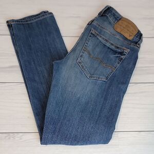 American Eagle 360° Extreme Flex Slim Straight Blue Jeans Womens Size 26"x30"